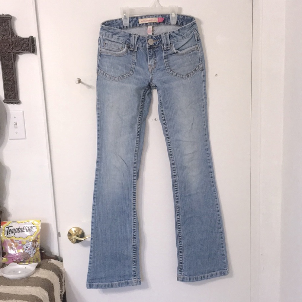 Aeropostale Hailey Skinny Flare sz 1/2 long jeans